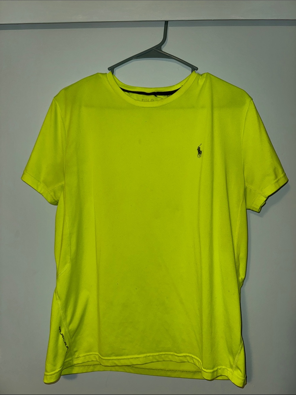 Men’s Ralph Lauren Neon Yellow Short Sleeve Crew Athletic T-Shirt